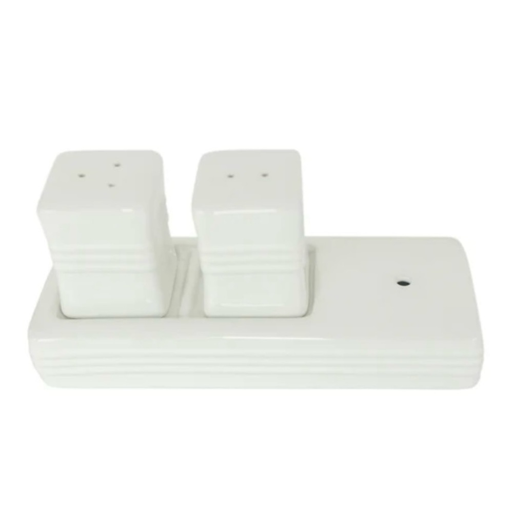 NWB Nora Fleming Pinstripes Salt & Pepper Shakers